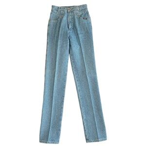Vintage TALL Rockies Bareback Light Wash High Rise Waist Extra Long Straight Leg